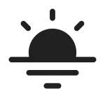 Weather Sunny Low SVG Icon
